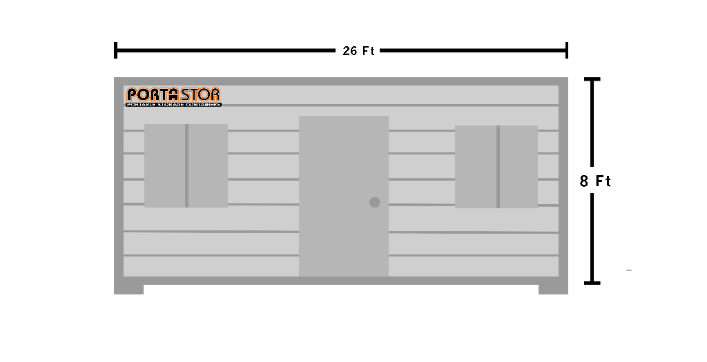 26 x 8 x 8 ROLL-OFF CONTAINER RENTAL - Porta-Stor