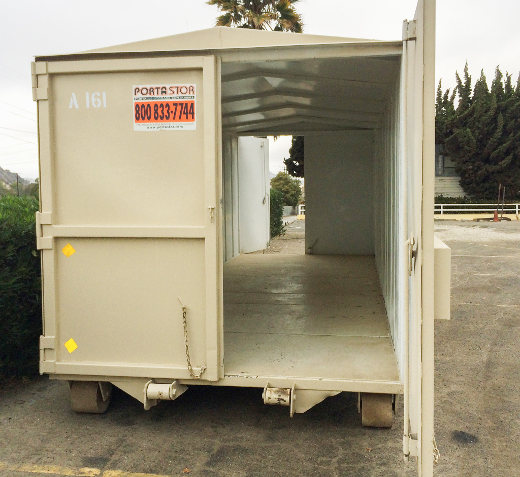 22ft container with doors on both sides.