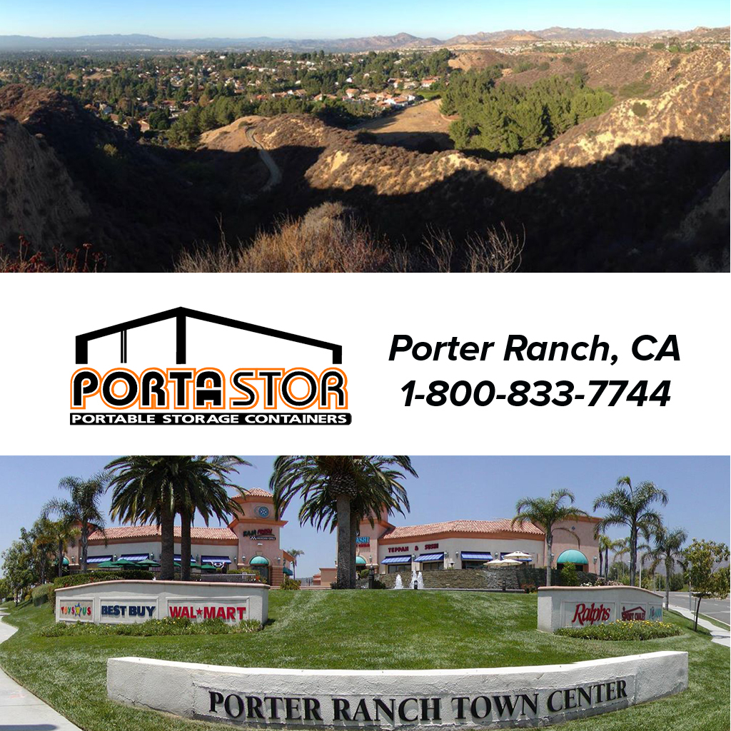Rent portable storage containers in Porter Ranch, CA