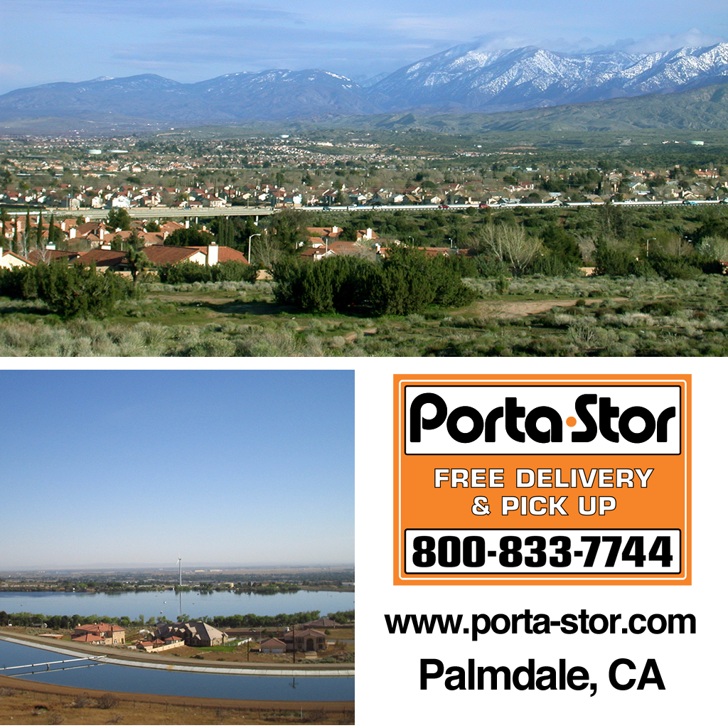 Porta-Stor Location Collage - Palmdale Rent Portable Storage Containers in Palmdale